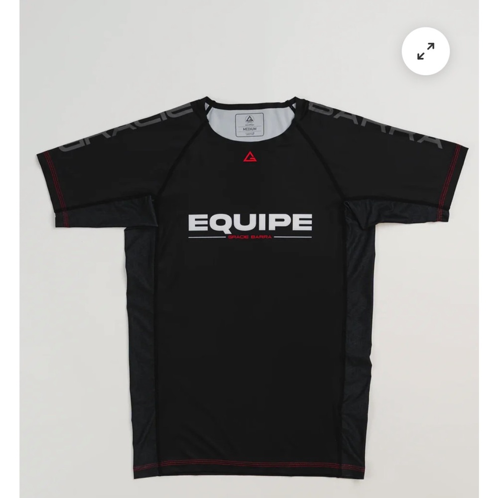 Gracie Barre Jiu Jitsu Men’s Short Sleeve Rash Guard NoGi
